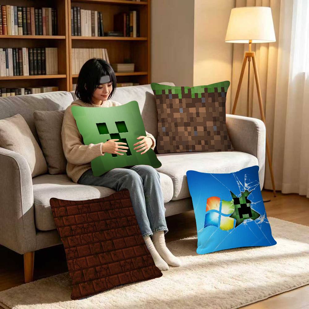 Gaming Console With Minecraft - PC Game M-Minecraft Pillow Gift Home