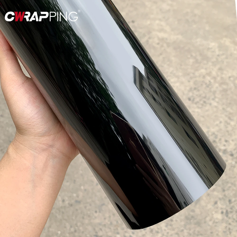 Console Skin Wrap - Ultra Gloss PET Piano Black Vinyl