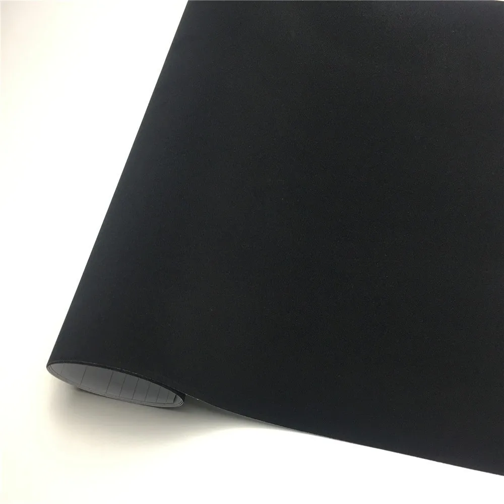 Console Skin Wrap - Black Velvet Vinyl Car Wrap Film