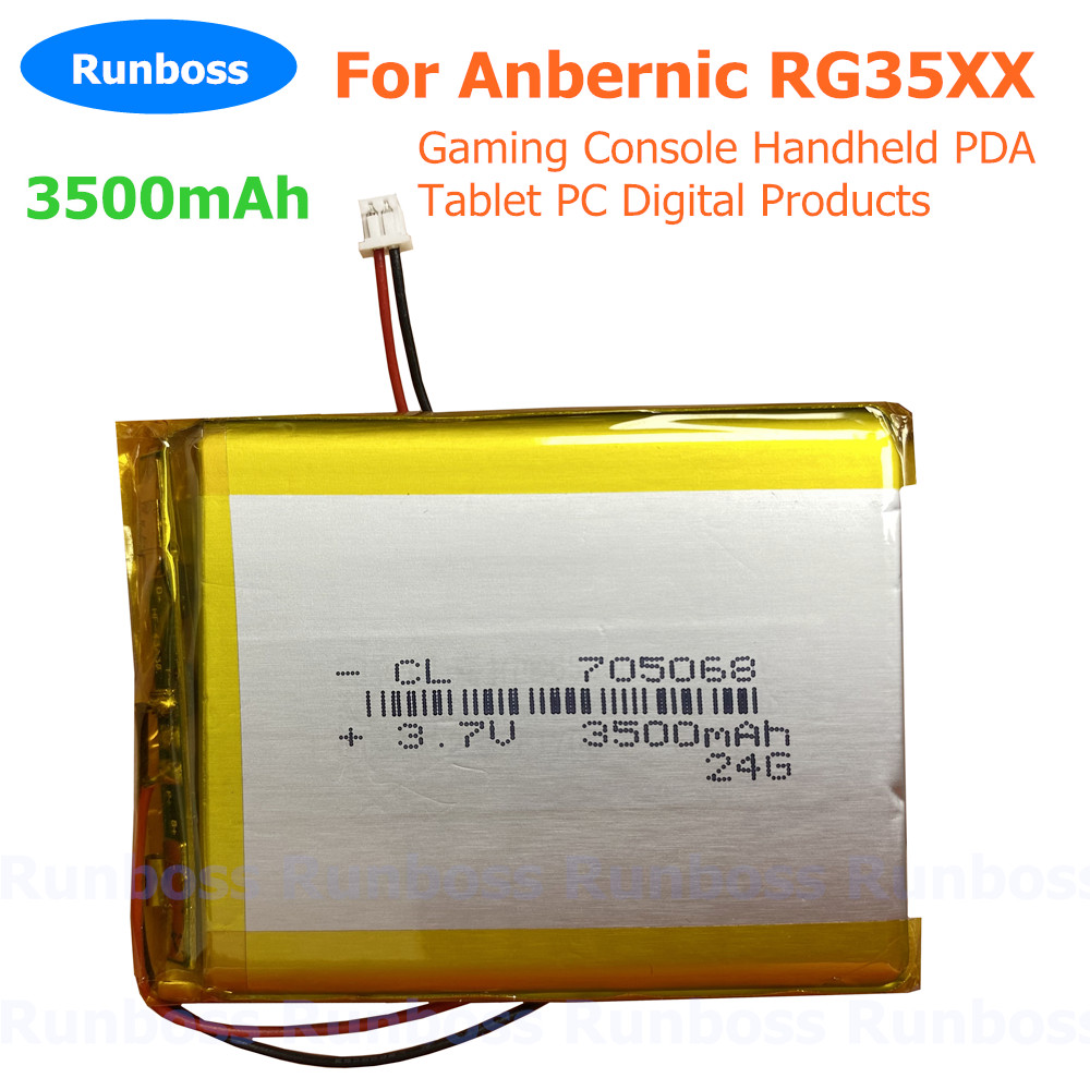 3.7V 3500mAh 705068 1.25mm Lit - Gaming Console Anbernic review and price