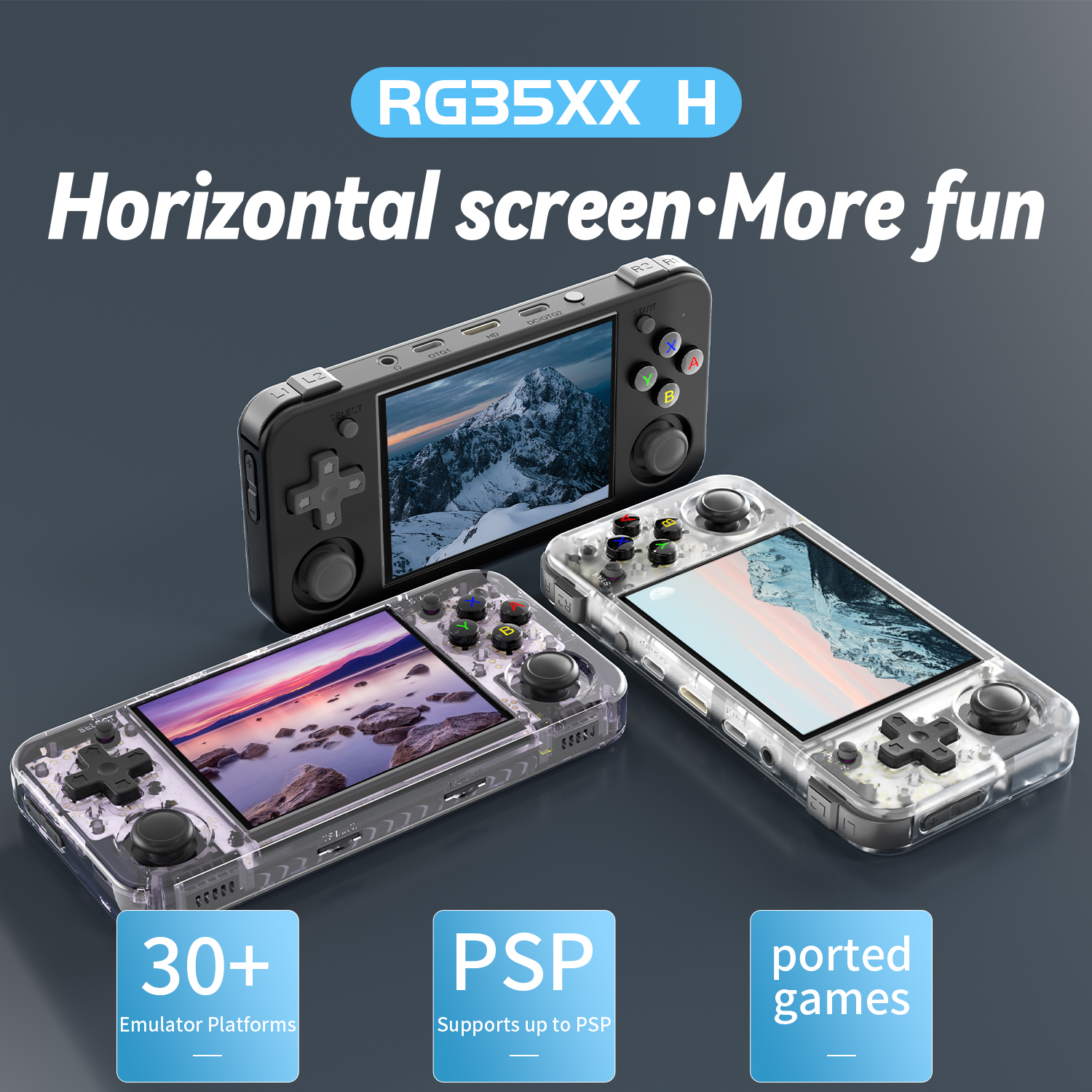 ANBERNIC RG35XX H Horizontal R - Gaming Console Deals review and price
