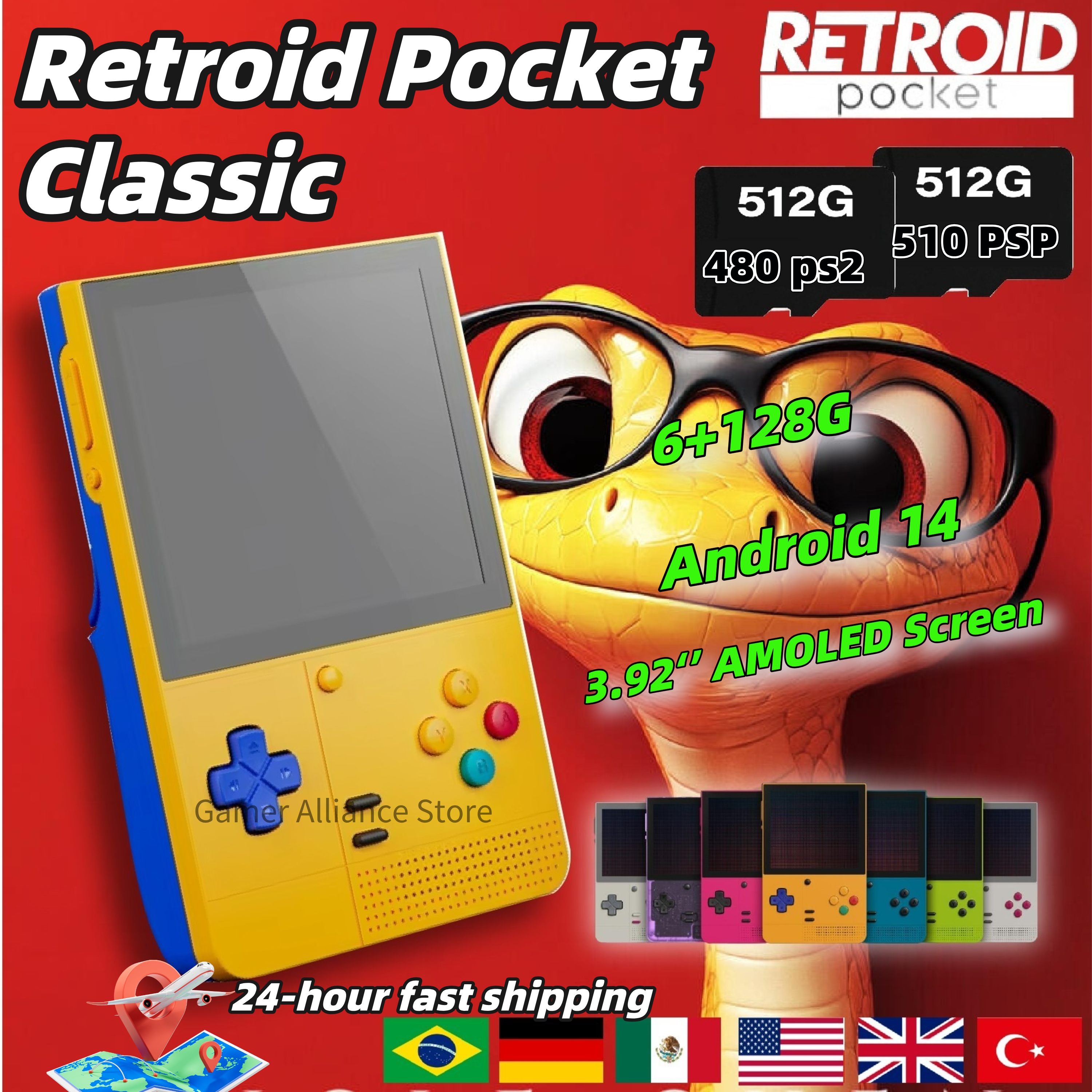 Retroid Pocket Classic RP Clas - Gaming Console Android review and price