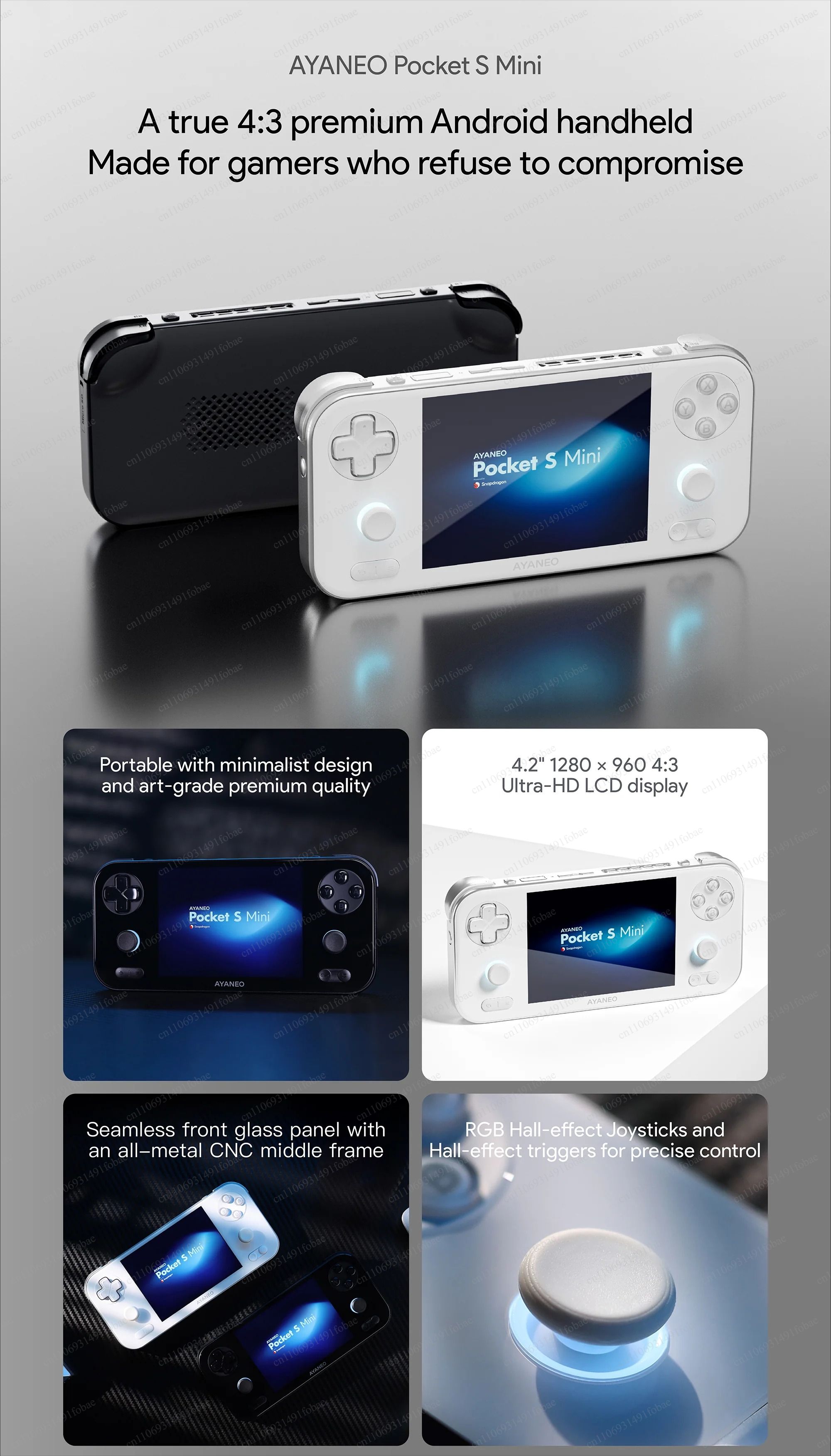 AYANEO Pocket S Mini Retro Han - Gaming Console Android review and price