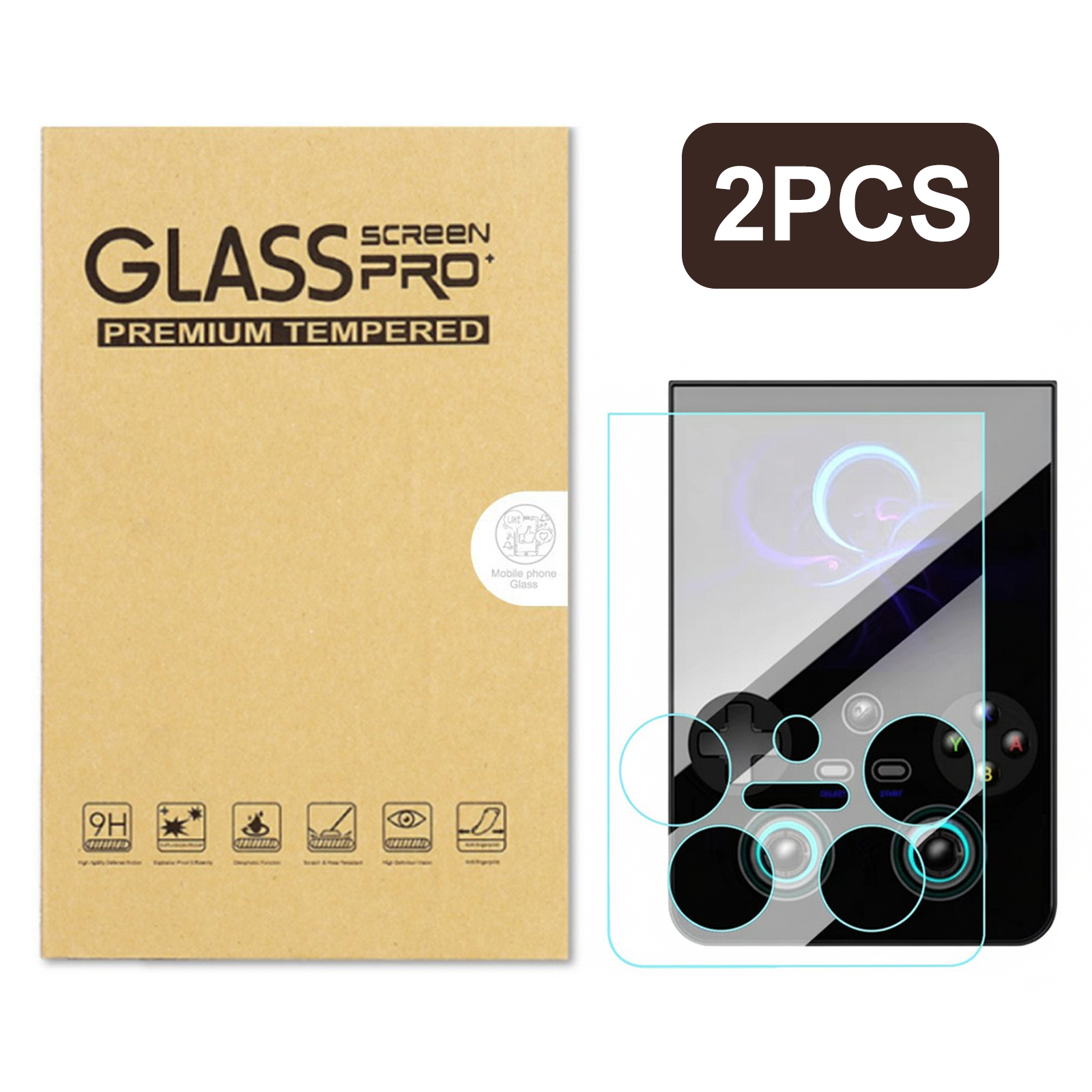 2pcs 9H HD Tempered Glass For  - Gaming Console Anbernic review and price
