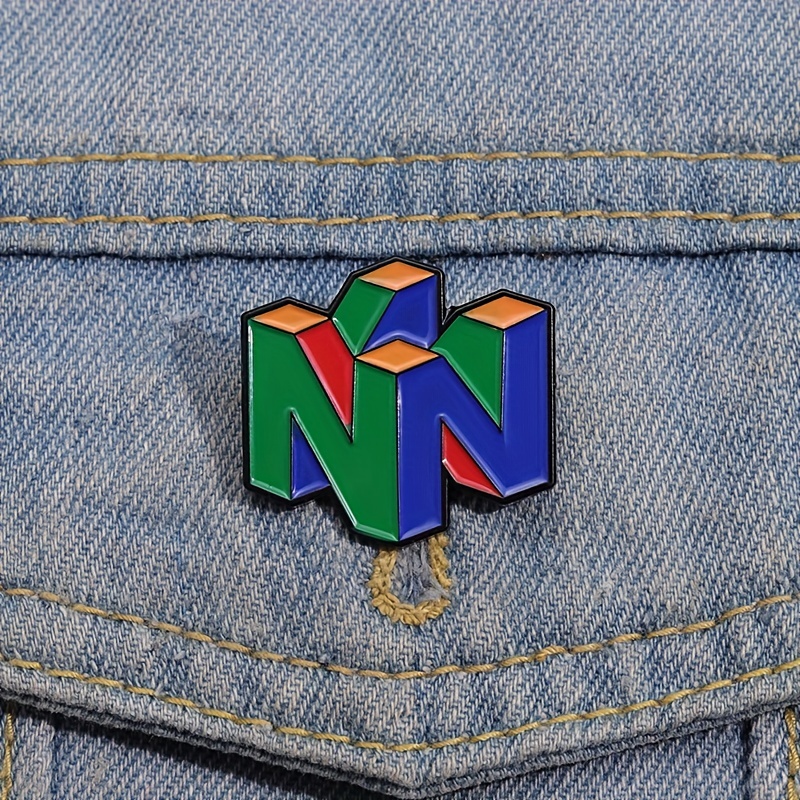 N64 Logo Gaming Enamel Pin – R - Gaming Console Logo review and price