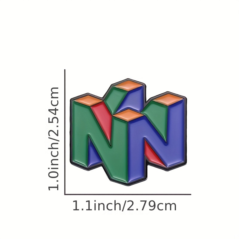 N64 Logo Gaming Enamel Pin – R - Gaming Console Logo review and price