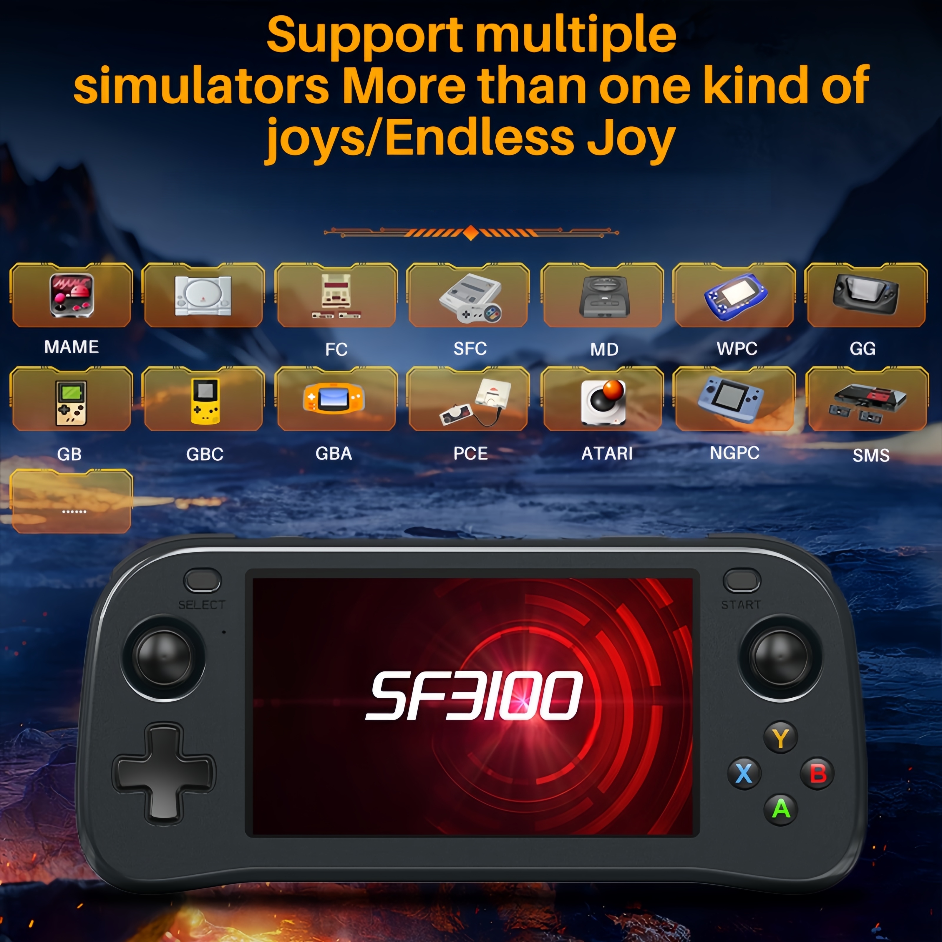 SF3100 Portable Handheld Game  - Gaming Console Deals review and price