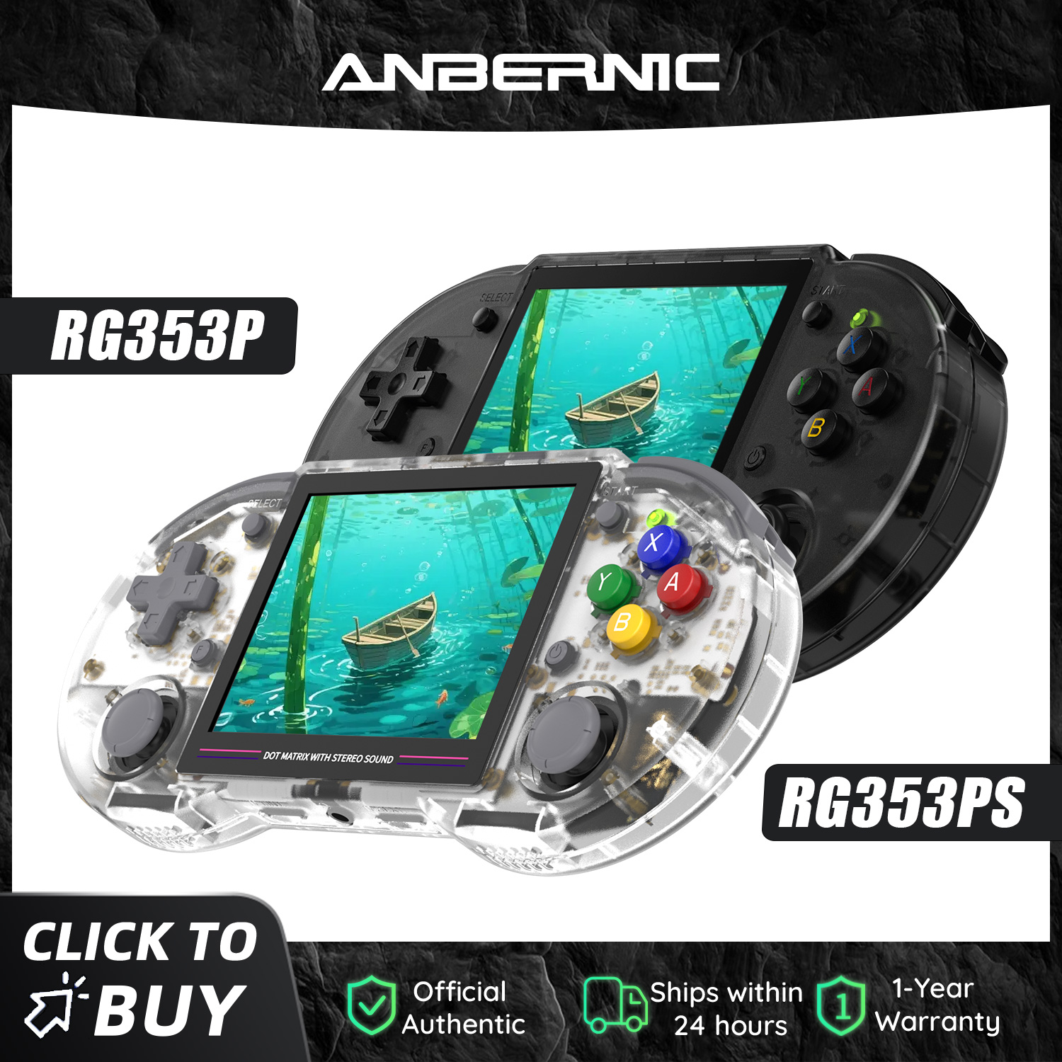 Anbernic  RG353P RG353PS 64 Bi - Gaming Console Android review and price