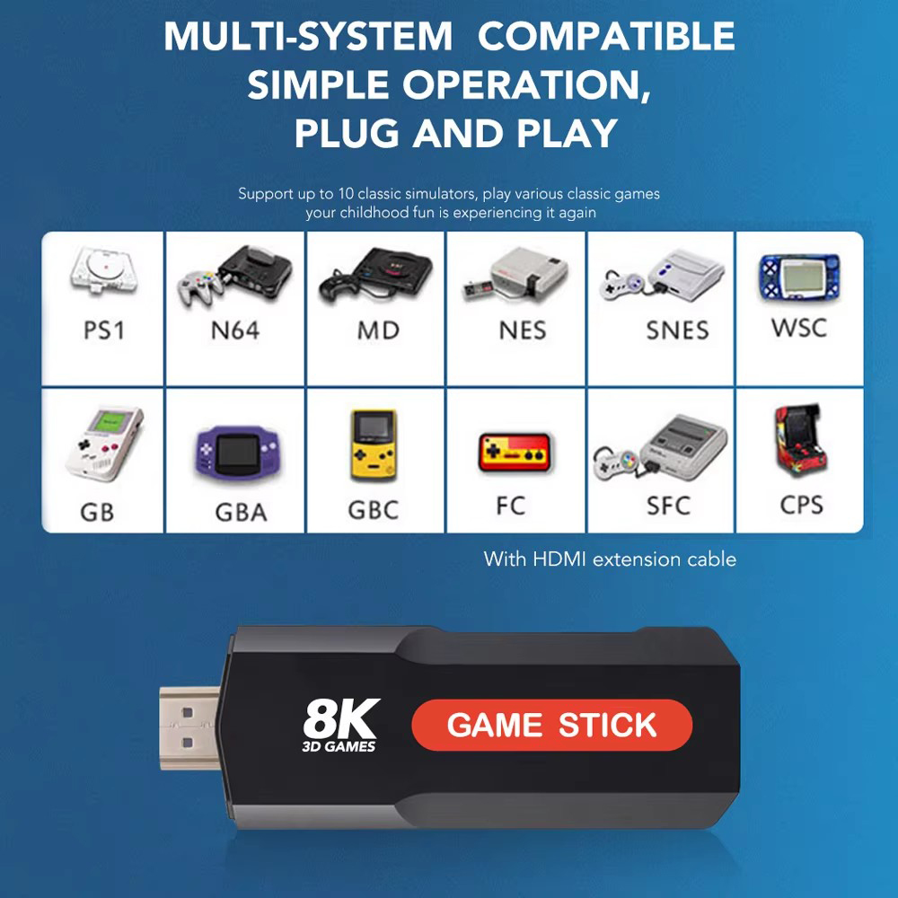X2 Game Stick HD 4K 8K 3D Cons - Gaming Console Android review and price